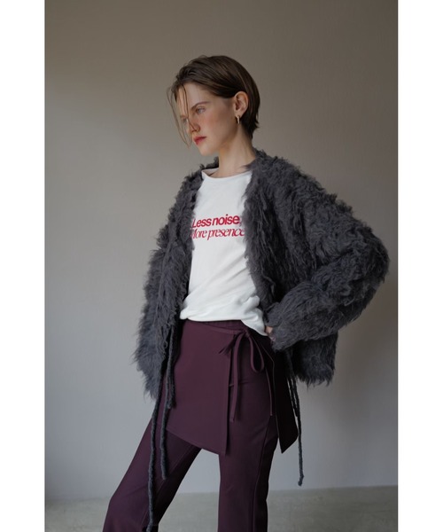 TRUNC カーディガン Fluffy Ribbon Cardigan / フラッフィーリボン