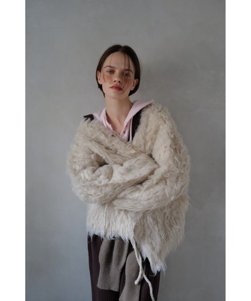 TRUNC カーディガン Fluffy Ribbon Cardigan / フラッフィーリボン