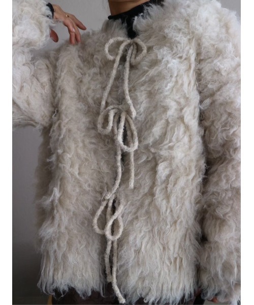 TRUNC カーディガン Fluffy Ribbon Cardigan / フラッフィーリボン