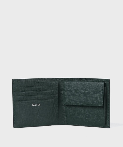 Paul Smith（ポール・スミス） 二つ折り財布 財布 メタルクロップド