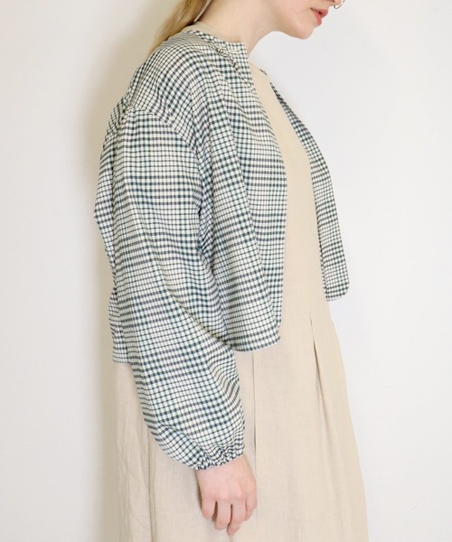 「haupia」 長袖ブラウス 38 グレー レディース_画像6