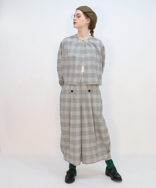 「haupia」 長袖ブラウス 38 グレー レディース_画像7