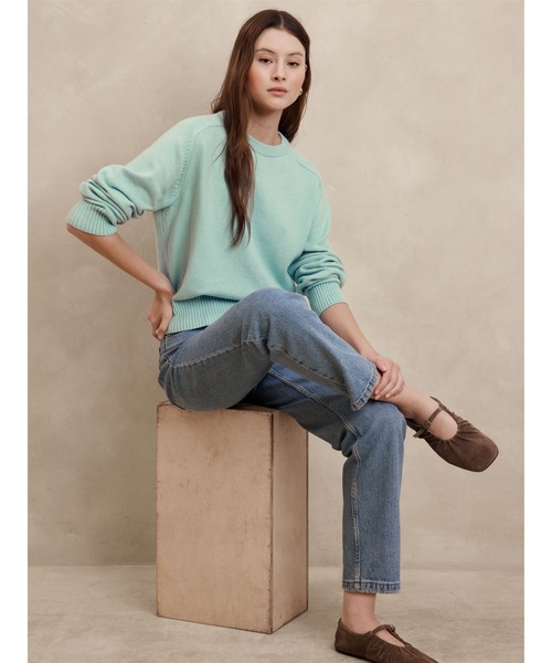 「BANANA REPUBLIC FACTORY STORE」 長袖ニット X-SMALL キャメル レディース_画像9