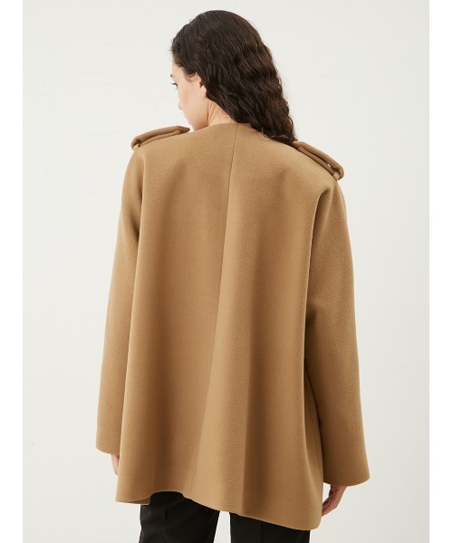 「Mila Owen」 ノーカラーコート 0 グリーン レディース_画像4