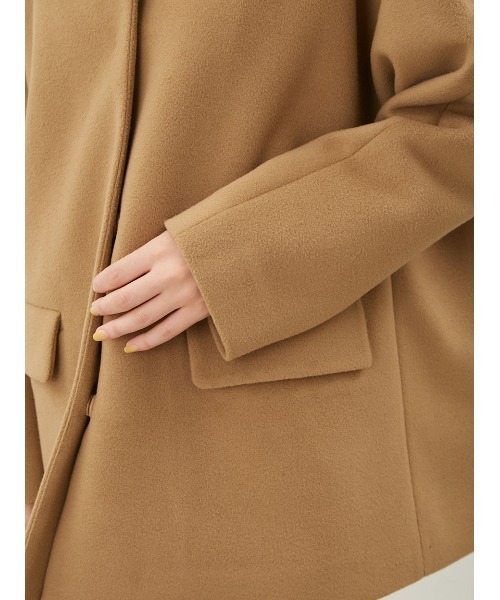 「Mila Owen」 ノーカラーコート 0 グリーン レディース_画像7