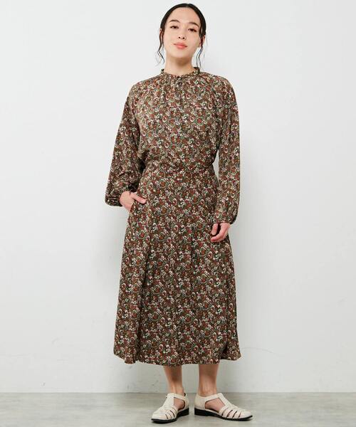 「MELROSE claire」 フレアスカート 3 グリーン レディース_画像4