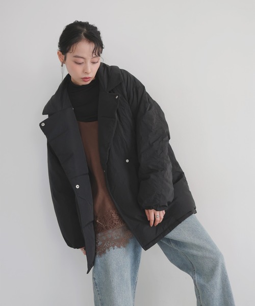 LIAN（リアン） ダウンコート ダウンジャケット タフタテーラード