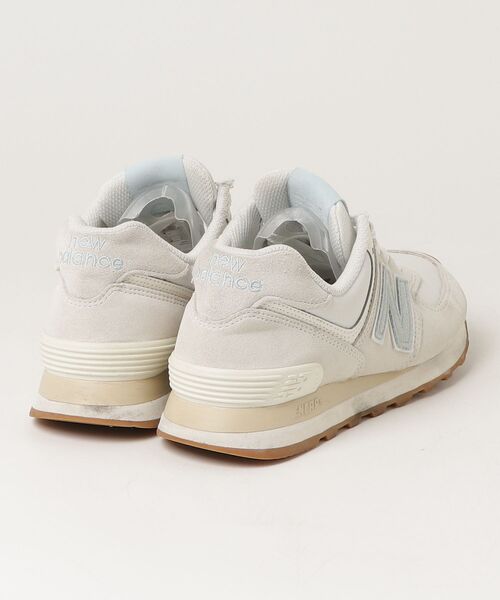 「New Balance」 ローカットスニーカー 25cm ベージュ レディース_画像2