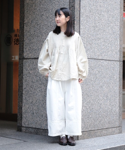 「Brocante」 長袖ブラウス 2 ラベンダー レディース_画像3