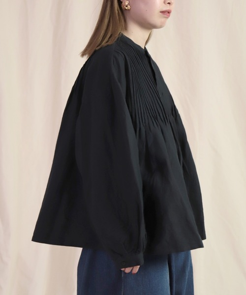 「Brocante」 長袖ブラウス 2 ラベンダー レディース_画像8