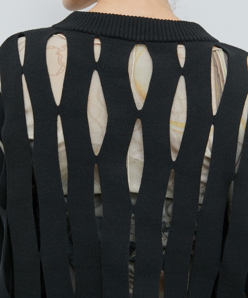 「STUDIOUS」 長袖ニット FREE ブラック レディース_画像3