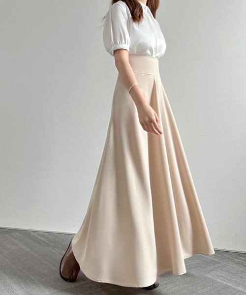 「ECLIN」 ロングスカート S ブラック レディース_画像2