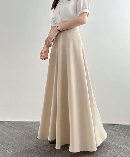 「ECLIN」 ロングスカート S ブラック レディース_画像4