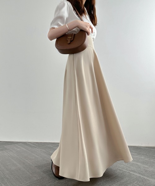 「ECLIN」 ロングスカート S ブラック レディース_画像6