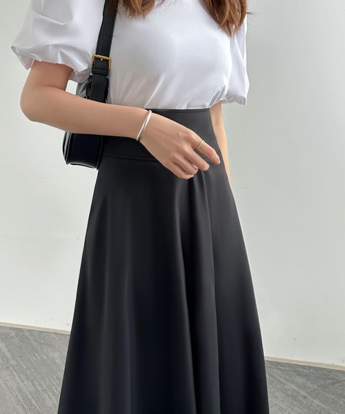 「ECLIN」 ロングスカート S ブラック レディース_画像8