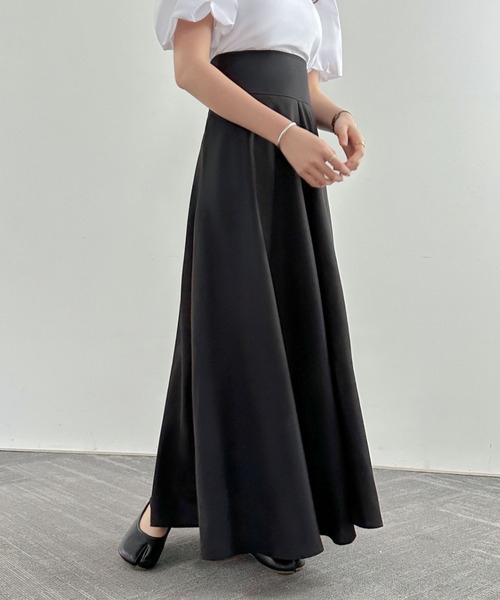 「ECLIN」 ロングスカート S ブラック レディース_画像9