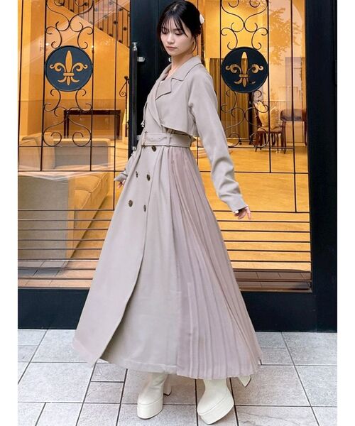 RESEXXY（リゼクシー） トレンチコート コート サイドプリーツトレンチ