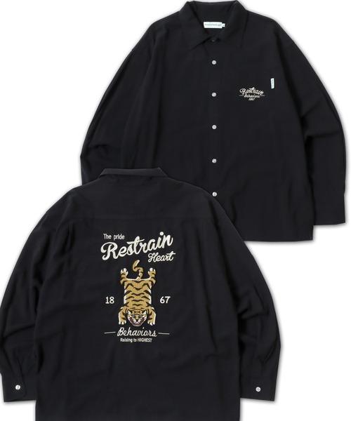 589　アジア　少数民族 　刺繡　長袖　シャツ　！ POWER TO THE PEOPLE（パワートゥーザピープル） シャツ 2026SS POWER