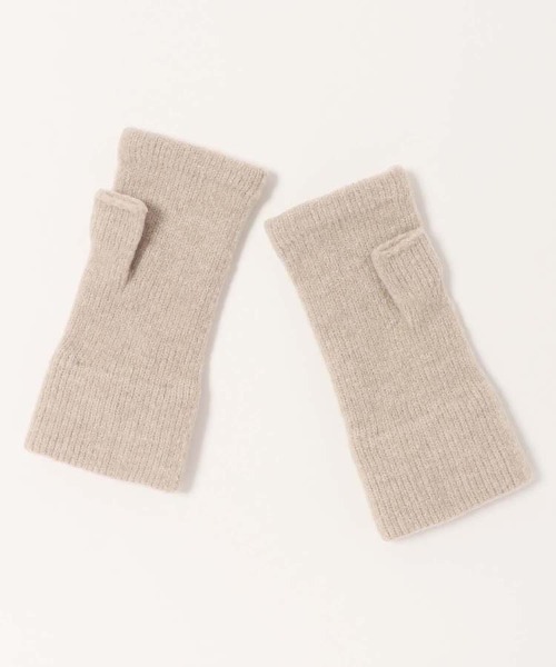 Bleu Bleuet（ブルーブルーエ） 手袋 ケーブル柄編みフィンガーレス