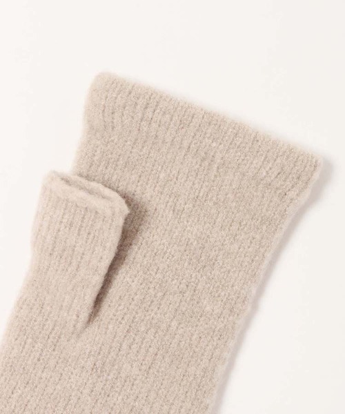 Bleu Bleuet（ブルーブルーエ） 手袋 ケーブル柄編みフィンガーレス