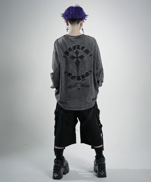 REFLEM（レフレム） tシャツ 「REFLEM/レフレム」クロス刺繍L/S Tee