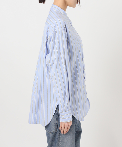 FRAMeWORK（フレームワーク） ブラウス シャツ ストライプバンドカラー