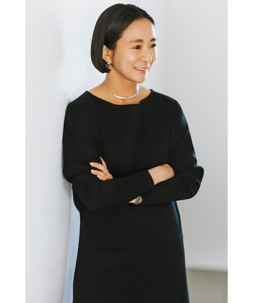 佐藤佳菜子SLOANE バブルのロンT ブラック SLOANE（スローン） ワンピース 「別注」スタイリスト佐藤佳菜子