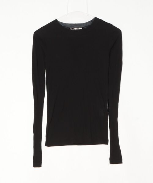 AURALEE（オーラリー） 長袖カットソー 0 ブラック レディース