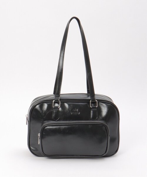 黒いボストンバッグ 合成皮革 notch. ボストンバッグ ボストンバッグ レディース : ZOZOTOWN Yahoo