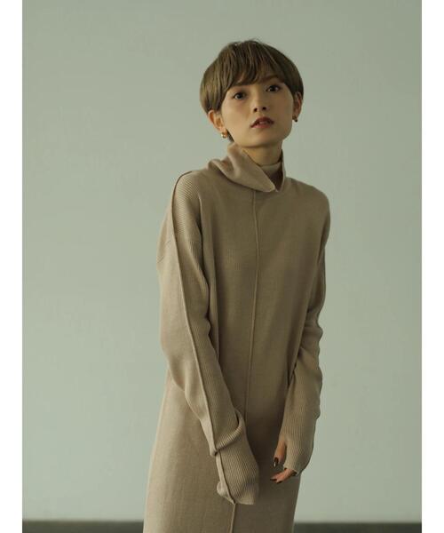 「rem closet」 ニットワンピース X-SMALL ダークブラウン レディース_画像5