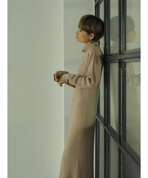 「rem closet」 ニットワンピース X-SMALL ダークブラウン レディース_画像9