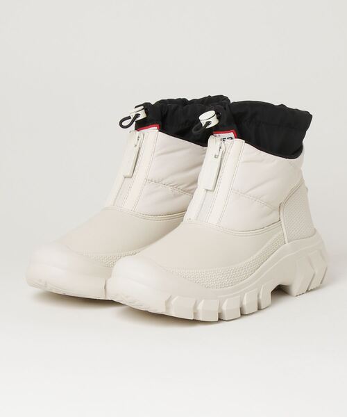 HUNTER（ハンター） ショートブーツ - ホワイト×ブラック レディース