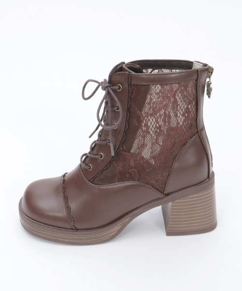 axes femme（アクシーズ ファム） ブーツ チュールレースアップブーツ