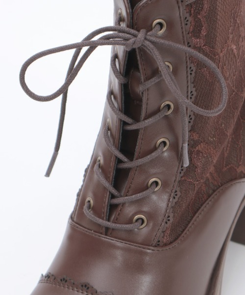 axes femme（アクシーズ ファム） ブーツ チュールレースアップブーツ
