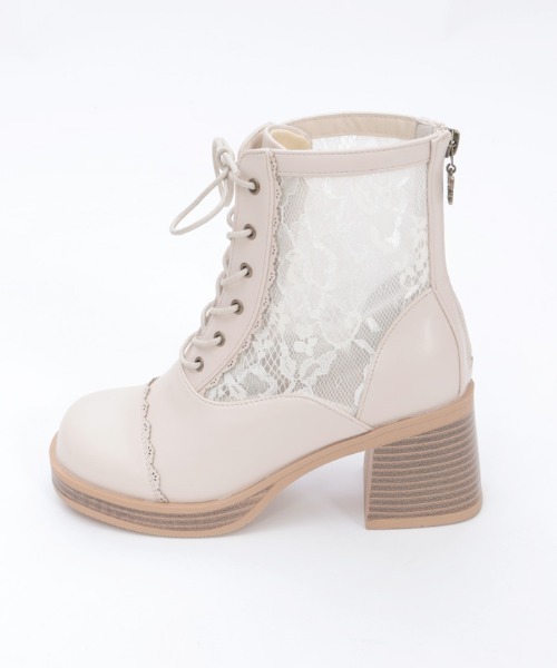 axes femme（アクシーズ ファム） ブーツ チュールレースアップブーツ 