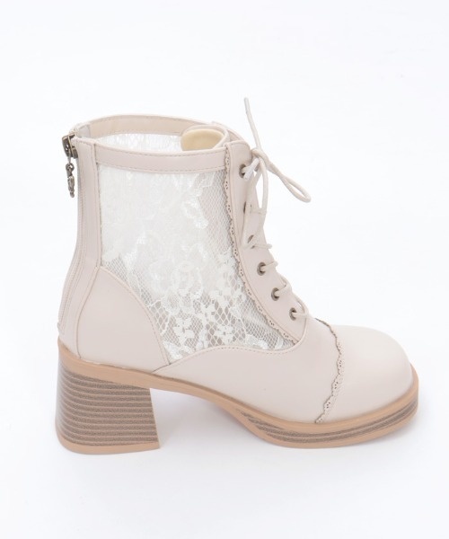 axes femme（アクシーズ ファム） ブーツ チュールレースアップブーツ