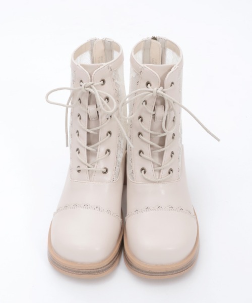 axes femme（アクシーズ ファム） ブーツ チュールレースアップブーツ
