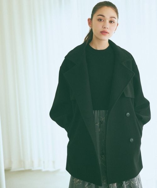 「mysty woman」 チェスターコート FREE モカ レディース_画像3