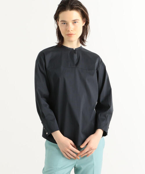 TOMORROWLAND（トゥモローランド） 長袖ブラウス 36 ネイビー