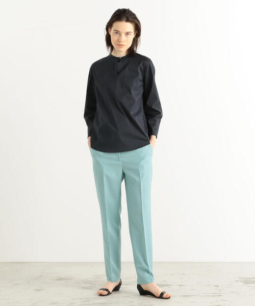 TOMORROWLAND（トゥモローランド） 長袖ブラウス 36 ネイビー