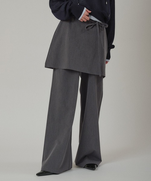 MUHET(ミュエータ) スラックス パンツ 「set item」skirt & easy MUHET(ミュエータ) スラックス パンツ 「set item」skirt & easy