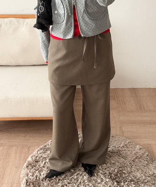 MUHET（ミュエータ） スラックス パンツ 「set item」skirt ＆ easy