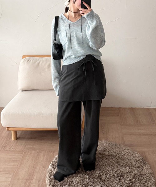 MUHET（ミュエータ） スラックス パンツ 「set item」skirt ＆ easy