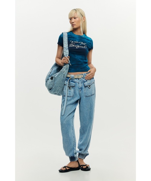 Desigual（デシグアル） tシャツ Desigualフロッキープリント半袖T