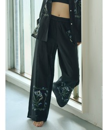 ※出品は土曜まで※　新品◯Ungridエンブロイダリーエスニックラフパンツ Ungrid（アングリッド） ワイドパンツ パンツ エンブロイダリー