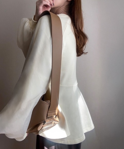 「FILLOU」 スウェットカットソー X-LARGE クリーム レディース_画像4