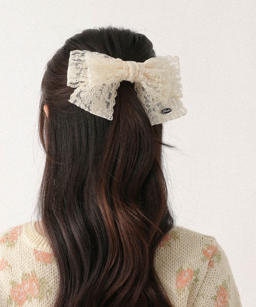 Heather（ヘザー） ヘアクリップ レースリボンバレッタ 659920