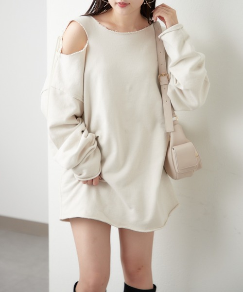 「Chico」 スウェットカットソー FREE グレー レディース_画像2