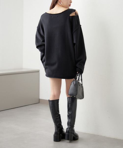 「Chico」 スウェットカットソー FREE グレー レディース_画像5