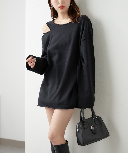 「Chico」 スウェットカットソー FREE グレー レディース_画像9